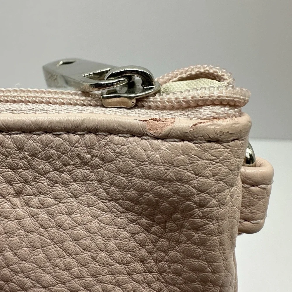 JEWELL By Thirty One Pink Pebbled Pouch‎ Wristlet Accessory Bag (No Strap)